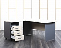 Купить Комплект офисной мебели стол с тумбой Berlin 1 600х1 600х730 ЛДСП Бук   (СПУВКл-22072)