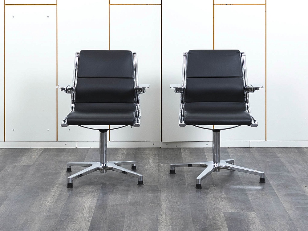 Комплект из 2-х кресел Sitland  Кожа Черный SIT IT MANAGER  (КНКЧК-16112)