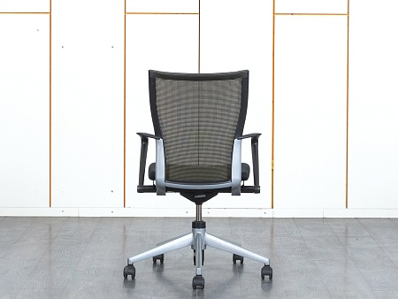 Конференц кресло для переговорной  Черный Ткань/сетка  Haworth   (КПТЧ-26110)