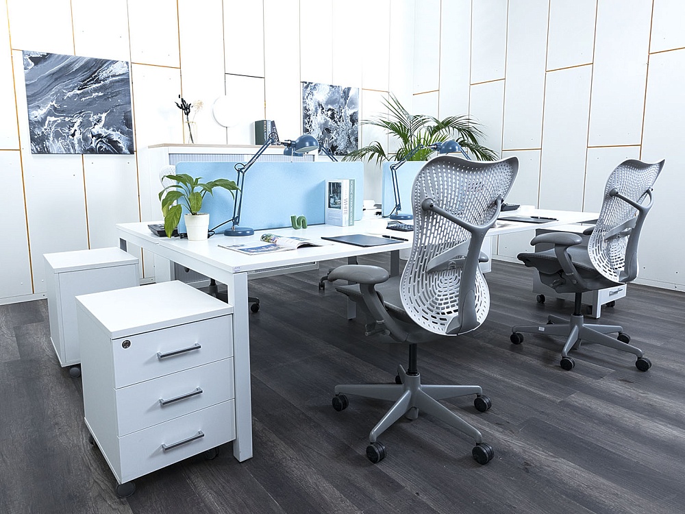 Комплект офисной мебели Herman Miller 2 800х1 630х750 ЛДСП Белый   (КОМБ1-30033)