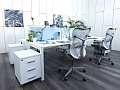 Комплект офисной мебели Herman Miller 2 800х1 630х750 ЛДСП Белый   (КОМБ1-30033)