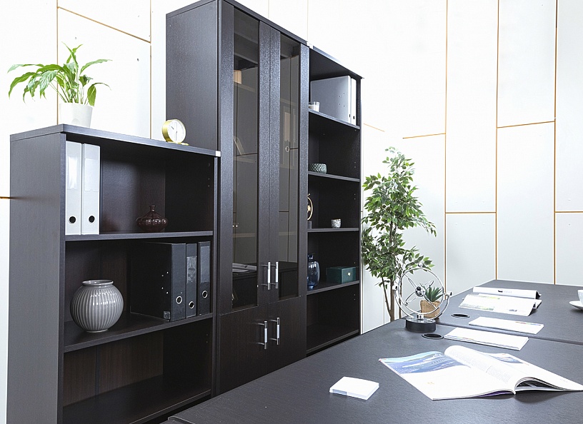 Комплект офисной мебели 1 600х1 200х750 ЛДСП Венге   (КОМЕ-20062)