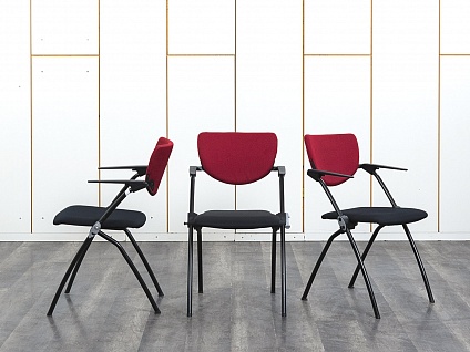 Конференц кресло для переговорной  Красный Ткань Haworth Comforto  (УНТК-04083)