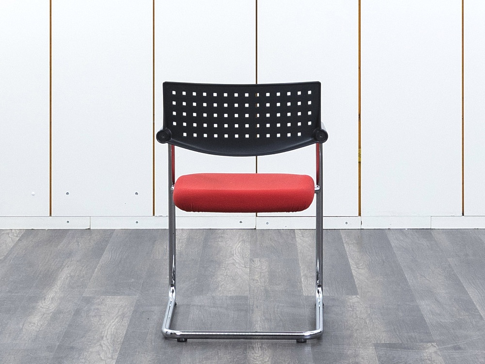 Конференц кресло для переговорной  Красный Ткань VITRA   (УДТК1-21032)