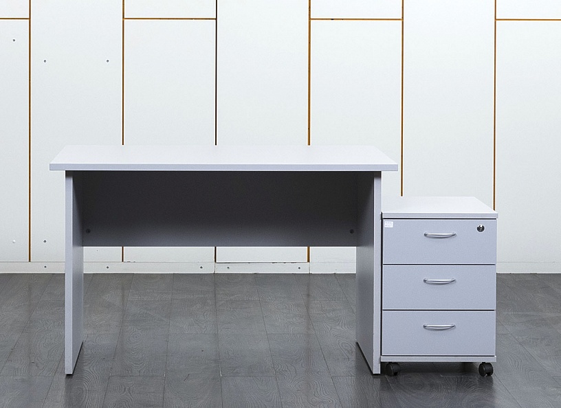 Комплект офисной мебели стол с тумбой  1 200х700х750 ЛДСП Серый   (СППСК-01111)