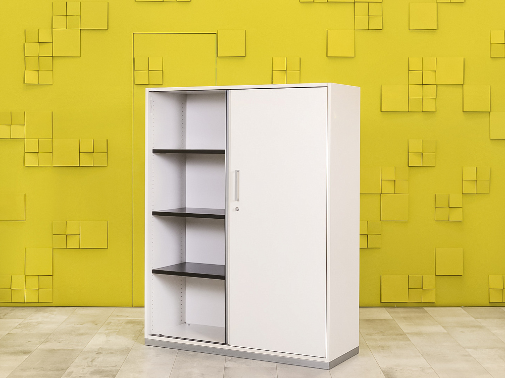 Шкаф для документов офисный Steelcase ЛДСП Белый Германия  ШД2ДБ2-30016