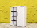 Шкаф для документов офисный Steelcase ЛДСП Белый Германия  ШД2ДБ2-30016