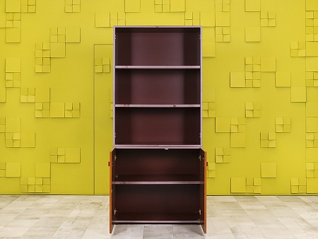 Шкаф в кабинет руководителя для документов GOODFURNITURE CANNES 900x455x2010 Комбинированный МДФ Оре