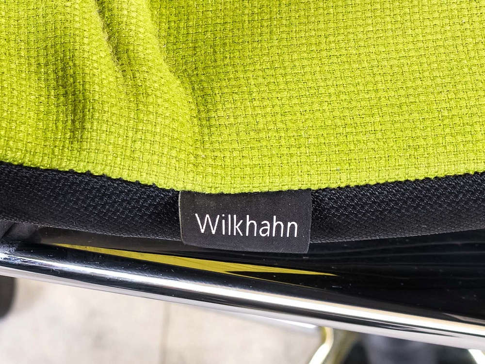Офисное кресло для персонала на колесах Wilkhahn Ткань Зелёный; Чёрный Германия_КПТЗ-260923