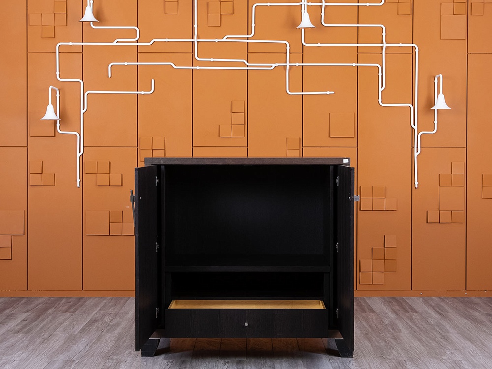 Шкаф для документов  1 200х600х1 160 Шпон Венге   (ШД2ДЕК-08075)