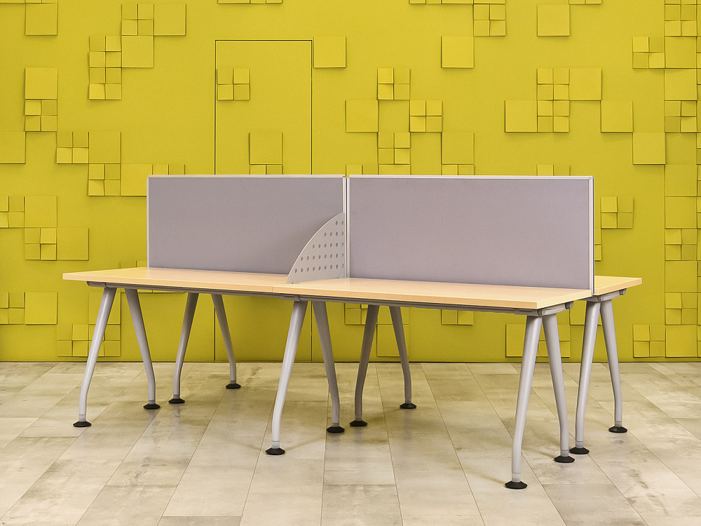 Комплект офисной мебели на 4 человека  KNOLL ЛДСП Клен США  ГКВ1-24076