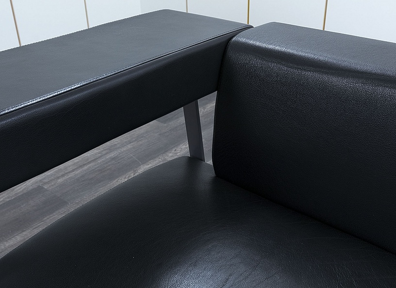 Офисный диван Bene Кожа Черный Coffice Linear  (ДНКЧ-30053)