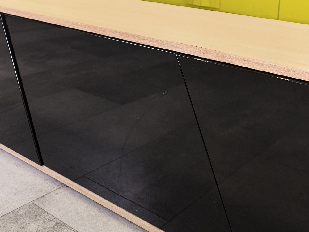 Тумба греденция ЛДСП Чёрный Россия  ГРЧ-10025