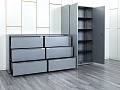 Комплект офисной мебели Herman Miller 3 200х1 800х1 000 ЛДСП Орех   (КОМХ-17082)