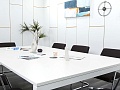 Офисный стол для переговоров Herman Miller 2 400х1 400х750 ЛДСП Белый   (СГПБ-02122)