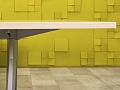 Офисный стол для переговоров Steelcase ЛДСП Зебрано Франция  СГПЗ1-04026