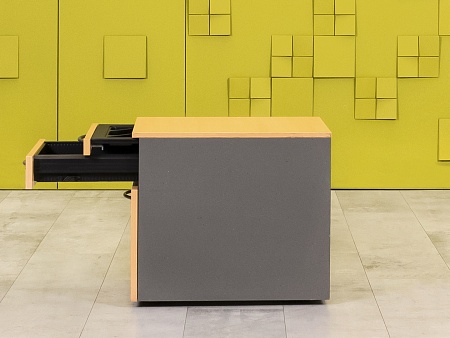 Офисная тумба выкатная Steelcase 430x580x520 ЛДСП Бук 3 ящика Франция_ТВ3ЯВ-051223