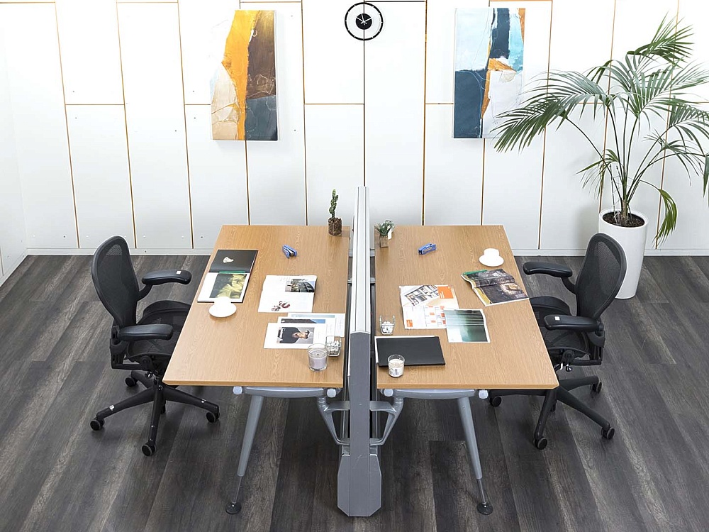 Комплект офисной мебели Herman Miller 1 600х1 700х730 ЛДСП Орех   (КОМХ-19082)