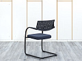 Конференц кресло для переговорной  Синий Ткань VITRA VISAVIS 2  (УДТН-20024)