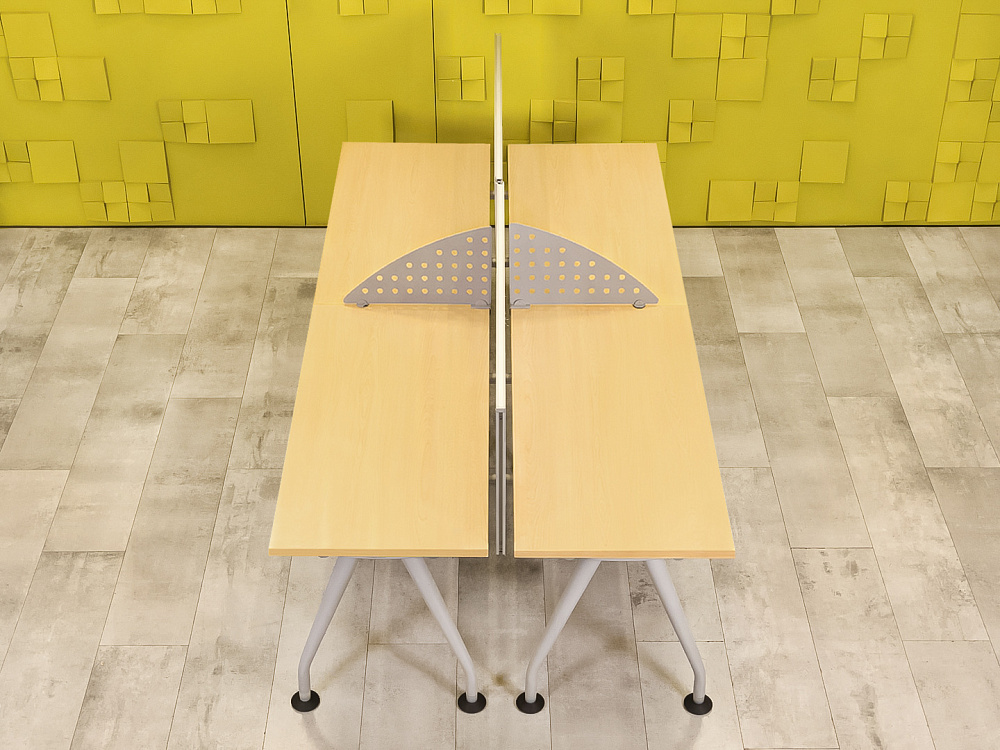 Комплект офисной мебели на 4 человека  KNOLL ЛДСП Клен США  ГКВ1-24076