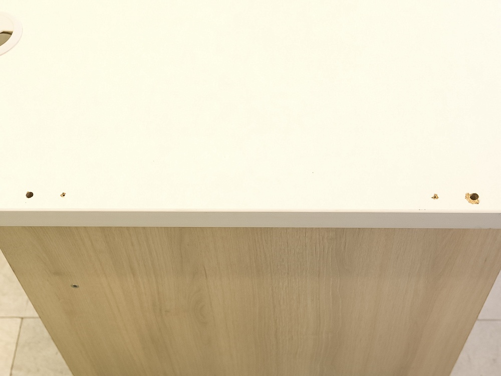 Офисный стол прямой ЛДСП Белый  СППБ-14046