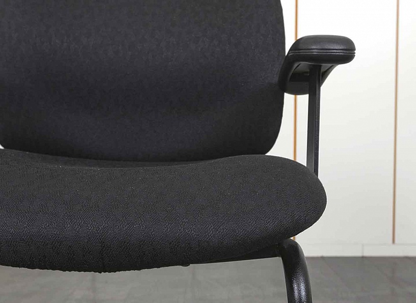 Конференц кресло для переговорной  Черный Ткань    (УДТЧ1-12071)