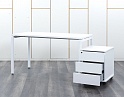 Купить Комплект офисной мебели стол с тумбой TOUR  1 400х700х760 ЛДСП Белый Light  (СППБК-13042)
