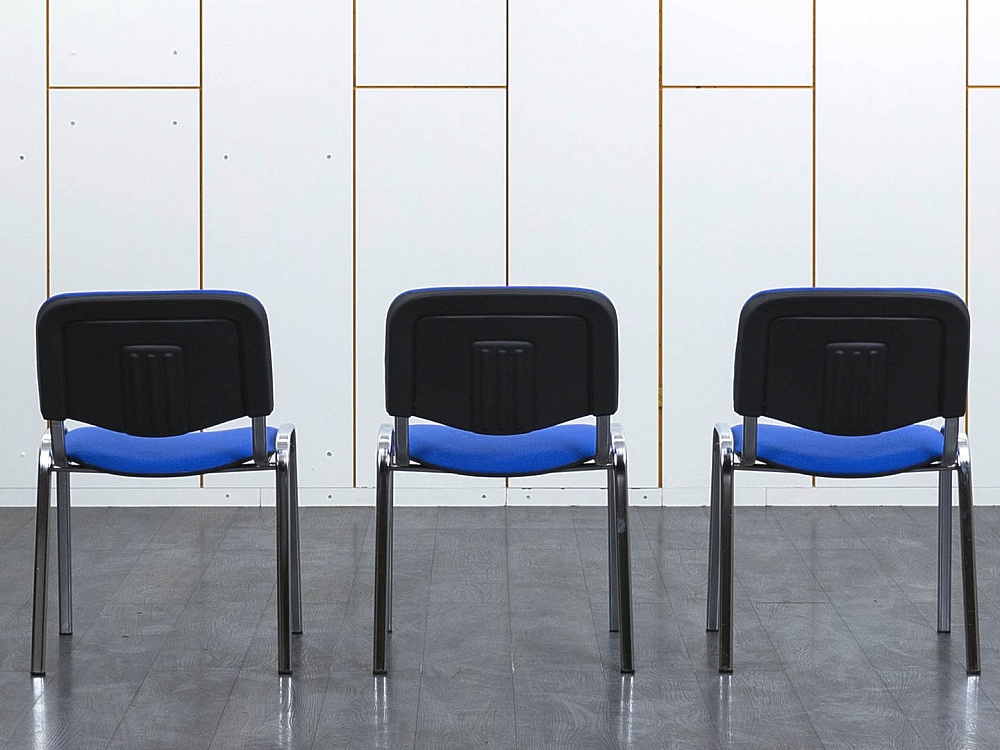 Офисный стул  Ткань/хром Синий ИЗО  (ИзоН(нтх))