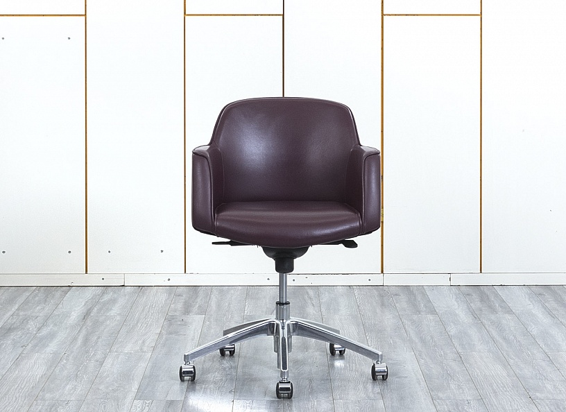 Офисное кресло для персонала  Estel Group Кожа Сливовый   (КПКК1-29034)