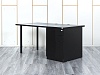 Комплект офисной мебели стол с тумбой IKEA 1 600х800х760 ЛДСП Черный   (СППЧКп-05064)