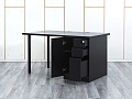 Комплект офисной мебели стол с тумбой IKEA 1 400х800х760 ЛДСП Черный   (СППЧКп-04064)