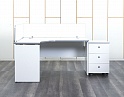 Купить Комплект офисной мебели стол с тумбой  1 500х1 200х760 ЛДСП Белый   (СПУБКл-02082)