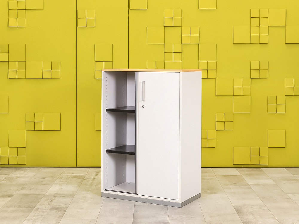 Шкаф для документов офисный Steelcase ЛДСП Белый Германия  ШД2ДБ1-30016
