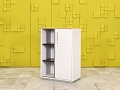 Шкаф для документов офисный Steelcase ЛДСП Белый Германия  ШД2ДБ1-30016