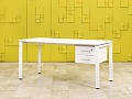 Комплект офисной мебели стол с тумбой  ЛДСП Белый  СППБТ-23036