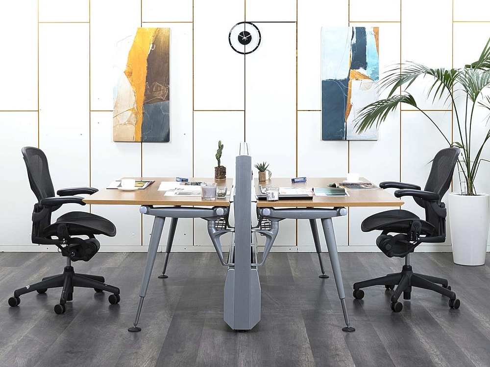 Комплект офисной мебели Herman Miller 1 600х1 700х730 ЛДСП Орех   (КОМХ-19082)