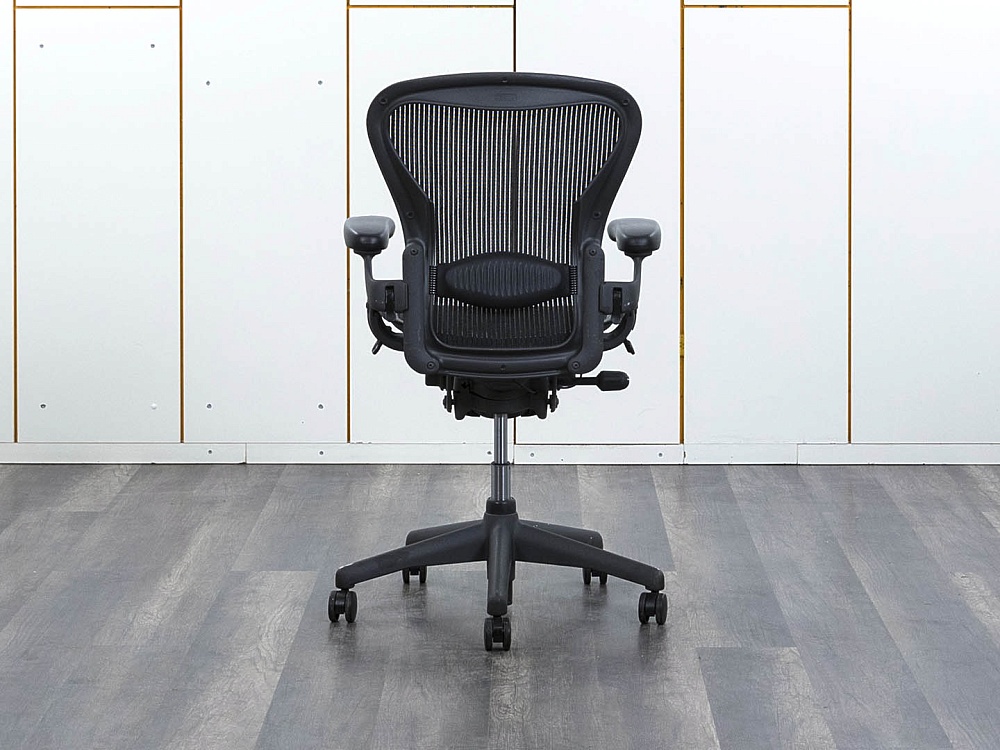 Офисное кресло руководителя  Herman Miller Сетка Черный Aeron  (КРСЧ-25072)