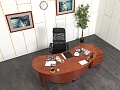 Стол для руководителя Tazio 2 150х1 150х730 Дерево Махагон   (СРПШК-04120)