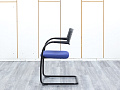 Конференц кресло для переговорной  Синий Ткань VITRA VISAVIS 2  (КДТН-28113)