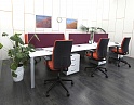 Купить Комплект офисной мебели  4 200х1 640х750 ЛДСП Белый   (КОМБ-02091)