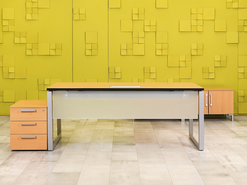 Стол для руководителя  Steelcase ЛДСП Ольха Франция  СРПЛ2-04026