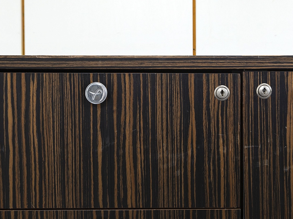 Кабинет руководителя Tecnoarredo 2 000х920х760 Шпон Зебрано Venus  (КРЗ1-09024)