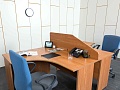 Комплект офисной мебели  1 400х1 200х750 ЛДСП Ольха   (СПУЛК2-05021)