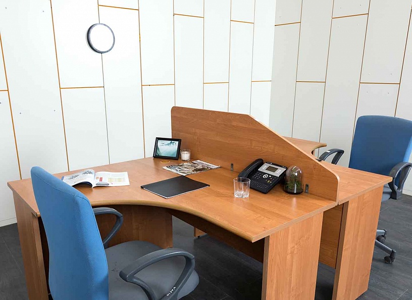 Комплект офисной мебели  1 400х1 200х750 ЛДСП Ольха   (СПУЛК2-05021)