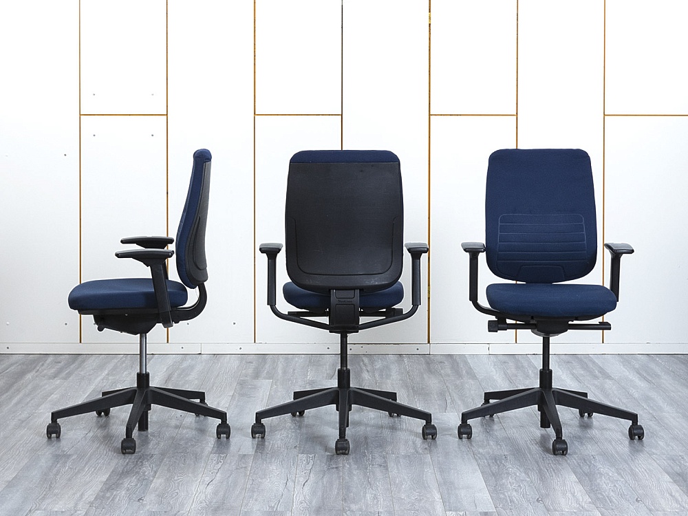Офисное кресло для персонала  SteelCase Ткань Синий   (КПТН-25123)
