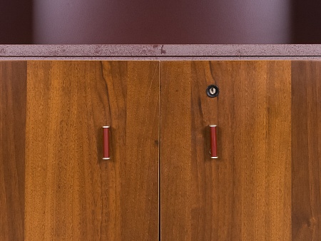 Шкаф в кабинет руководителя для документов GOODFURNITURE CANNES 900x455x2010 Комбинированный МДФ Оре