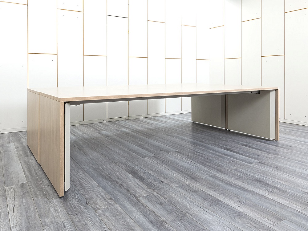 Офисный стол для переговоров  2 800х1 600х720 ЛДСП Зебрано   (СГПЗ1-21034)