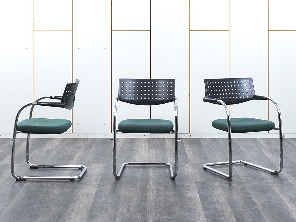 Конференц кресло для переговорной  Зеленый Ткань VITRA   (УДТЗ-21032)
