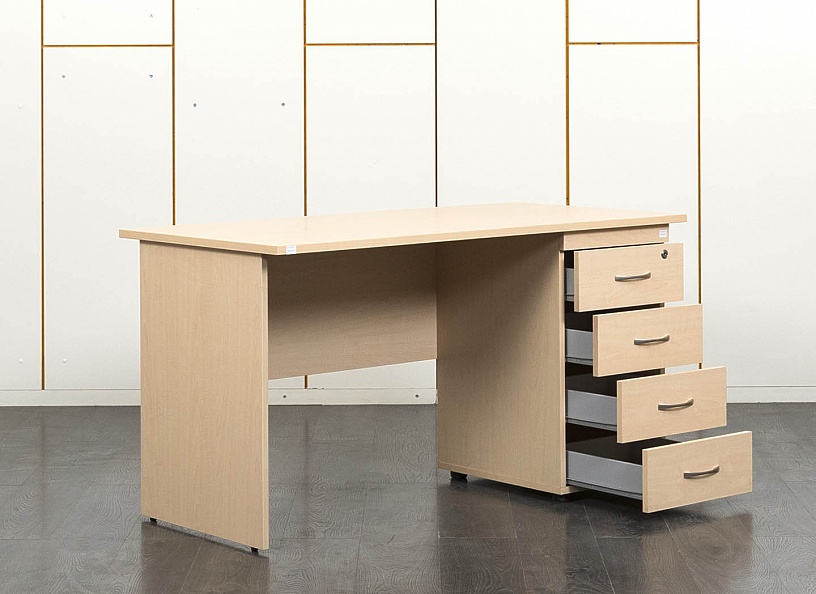 Комплект офисной мебели стол с тумбой  1 400х700х745 ЛДСП Бук   (СППВ1К-06041)