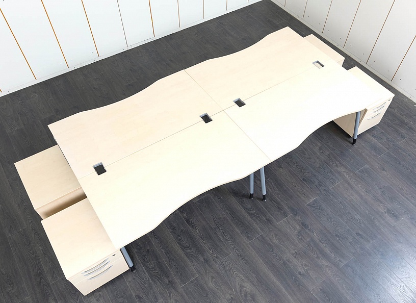 Комплект офисной мебели стол с тумбой KÖNIG-NEURATH 1 500х750х770 ЛДСП Клен   (КОМВ-26011)